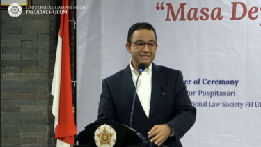 Anies Baswedan saat acara Notonagoro Public Lecture 26/8