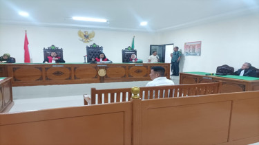 Sidang kasus uang palsu di kampus UIN Makassar