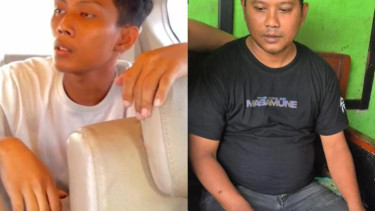 Eka (kiri) dan Wiranto (kanan), 2 tersangka pembunuhan Kacab bank