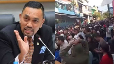 Rumah Ahmad Sahroni di Tanjung Priok Digeruduk Massa