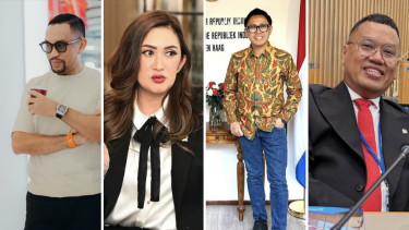 Ahmad Sahroni, Nafa Urbach, Eko Patrio dan Uya Kuya.