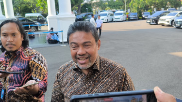 Presiden Partai Buruh, Said Iqbal di Kompleks Istana Kepresidenan