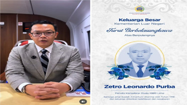 Menteri Luar Negeri (Menlu) Sugiono belasungkawa tewasnya diplomat di KBRI Lima