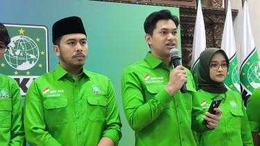Ketua Harian DPP PKB, Riezal Ilham Pratama di Kantor DPP PKB, Jakarta Pusat 