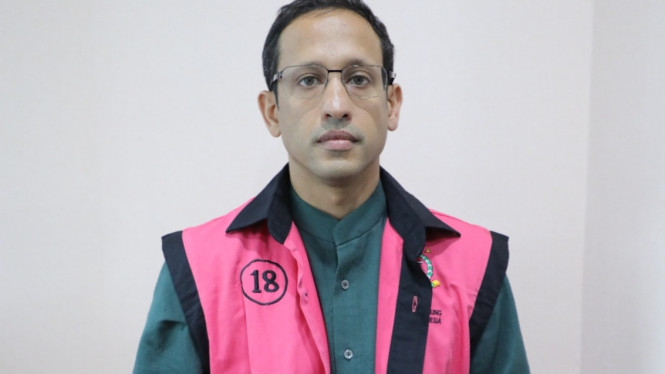 Nadiem Makarim pakai baju tahanan Kejagung