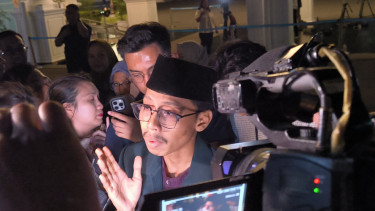 Salah satu perwakilan mahasiswa dari Aliansi BEM PTNU, Muhammad Raihan