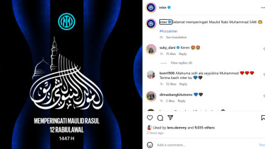 Inter Milan ikut rayakan Maulid Nabi