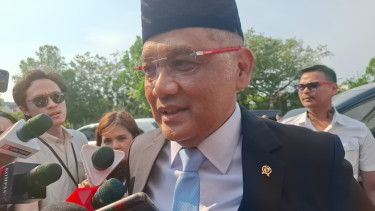 Kepala Badan Penyelenggara (BP) Haji Irfan Yusuf atau Gus Irfan di Kompleks Istana Kepresidenan 