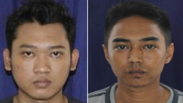Dua orang pelaku pembunuhan Sachroni warga Indramayu