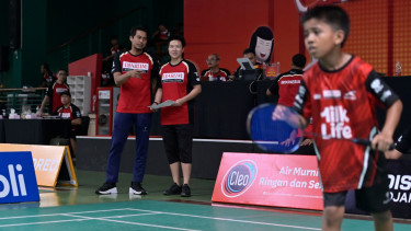 Liliyana Natsir/Tontowi Ahmad di Audisi PB Djarum