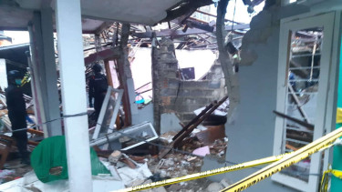 Lokasi ledakan misterius di Pamulang