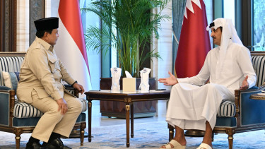 Prabowo bertemu Emir Qatar Sheikh Tamim bin Hamad Al-Thani