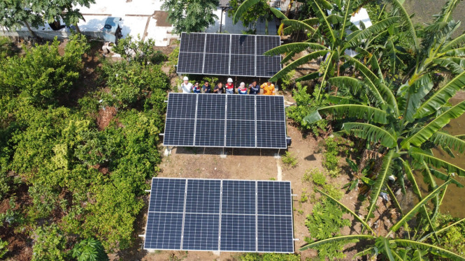 PLTS, Desa Energi Berdikari di Karawang