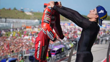 Pembalap Ducati Lenovo Marc Marquez