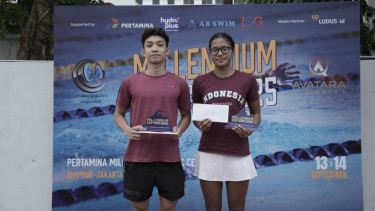 Adelia Chantika Aulia pemecah rekornas saat tampil di Millennium Cup Sprint 