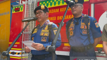 Gubernur DKI Jakarta Pramono Anung di Kantor Dinas Gulkarmat DKI Jakarta