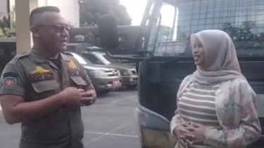 Ibu hamil di kantor Satpol PP Tasikmalaya