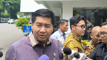 Menteri Perumahan dan Kawasan Permukiman, Maruarar Sirait di Kompleks Istana Kepresidenan, Jakarta Pusat 