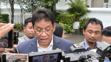 Menteri Keuangan (Menkeu) Purbaya Yudhi Sadewa di Kompleks Istana Kepresidenan 