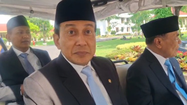 Penasihat Khusus Presiden bidang Kamtibmas dan Reformasi Kepolisian, Ahmad Dofiri di Kompleks Istana Kepresidenan, Jakarta Pusat 