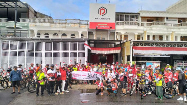 Acara gowes serentak bertajuk Pedal Merdeka 2025 digelar pada 30-31 Agustus