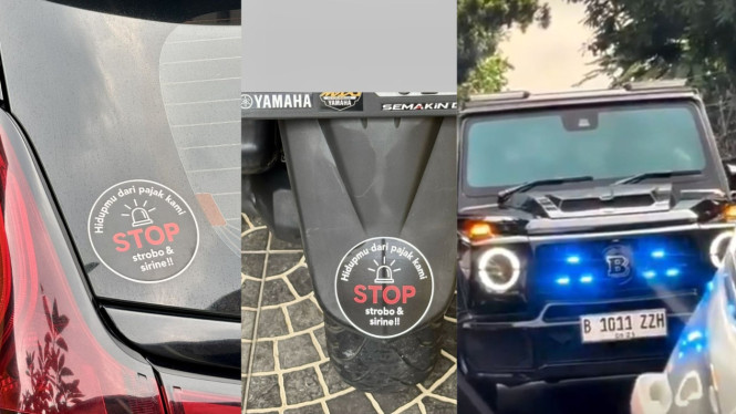 Warga Ramai-Ramai Pasang Stiker Stop Tot Tot Wuk Wuk di Mobil dan Motor