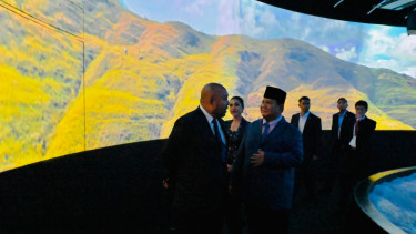 Presiden RI Prabowo Subianto berkunjung ke Paviliun Indonesia di Expo 2025 Osaka