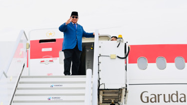 Presiden RI Prabowo Subianto bertolak ke AS dari Osaka, Jepang 