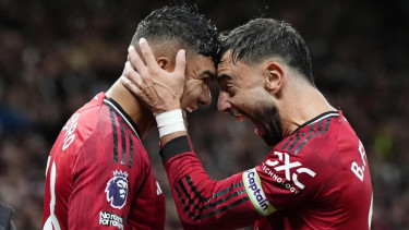 Pemain Manchester United, Bruno Fernandes dan Casemiro
