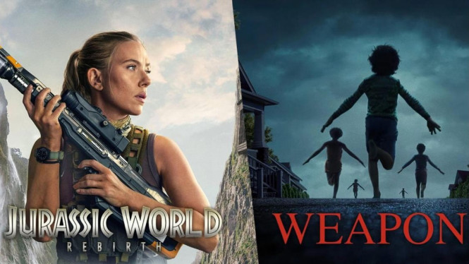 Film Jurassic World Rebirth dan Weapons.
