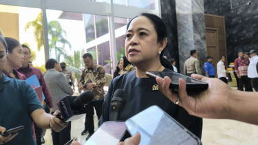 Ketua DPR RI Puan Maharani di Kompleks Parlemen, Senayan, Jakarta Pusat 