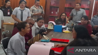 Fani saat berada di Kejari Kota Kupang