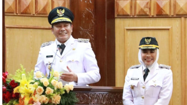 Bupati Subandi-Wabup Mimik Sampaikan Visi-Misi Kabupaten Sidoarjo