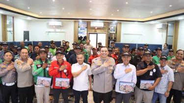 Polres Pelabuhan Tanjung Priok menggelar deklarasi mitra Jaga Jakarta