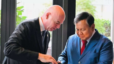 Prabowo Subianto, dan Gianni Infantino