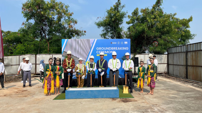 Groundbreaking fasilitas olahraga di GKL.