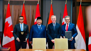 Prabowo saksikan MoU RI-Kanada bersama Perdana Menteri (PM) Kanada, Mark Carney