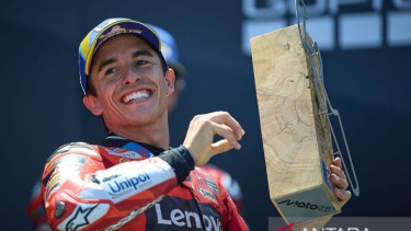 Pembalap Ducati Lenovo Marc Marquez