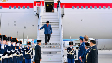Presiden Prabowo tiba di Amsterdam, Belanda