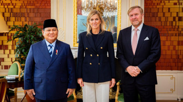 Prabowo diterima oleh Raja Belanda, Willem-Alexander dan Ratu Máxima.