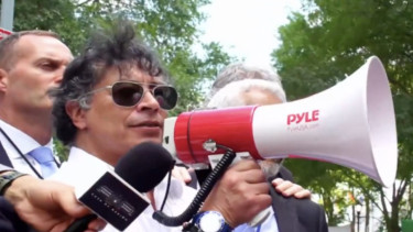 Presiden Kolombia, Gustavo Petro mengikuti aksi mendukung Palestina di New York