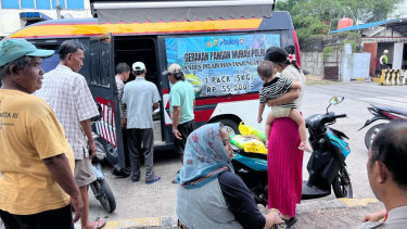 Polres Pelabuhan Tanjung Priok menggelar Gerakan Pangan Murah