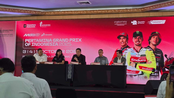Konferensi Pers Jelang MotoGP Mandalika 2025 di Kemenpora