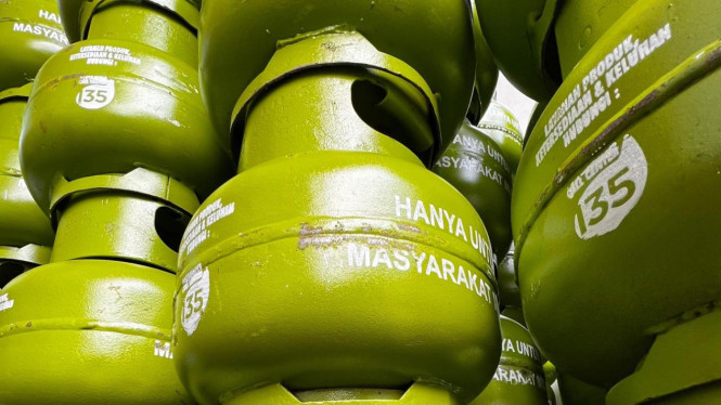 Ilustrasi LPG subsidi / gas melon / gas 3 kg