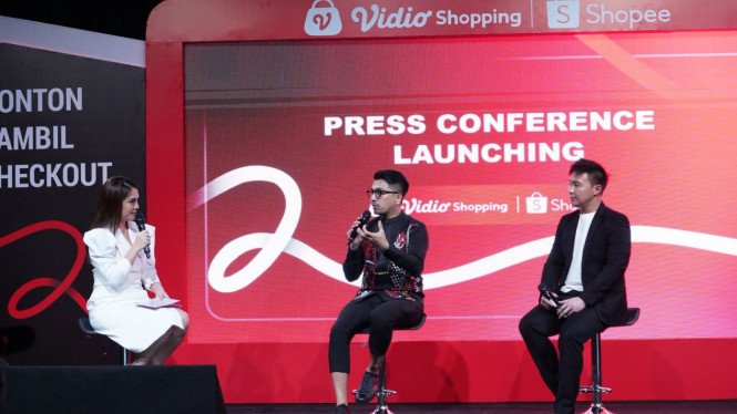 Press Conference Vidio Shopping bersama Shopee Indonesia