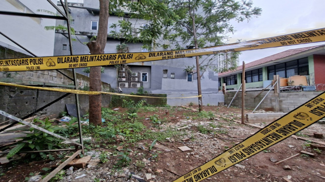 Lokasi penemuan mayat perempuan diduga terapis