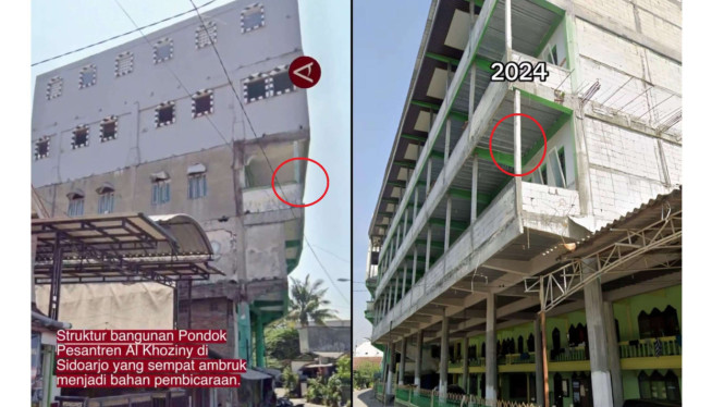 Struktur Bangunan Ponpes Al Khoziny Jadi Sorotan