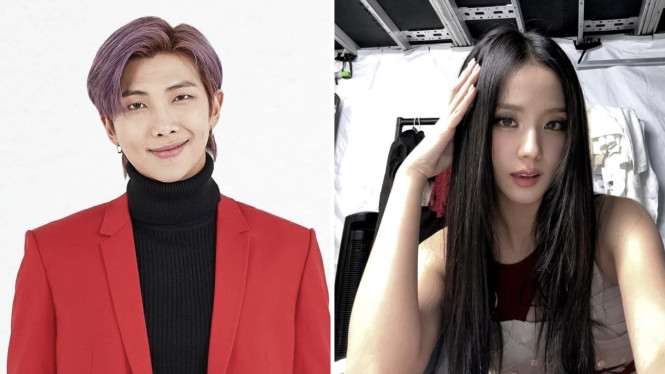 RM BTS dan Jisoo BLACKPINK
