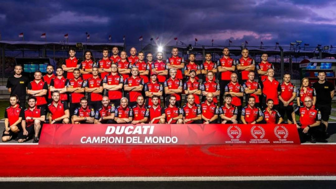 Ducati Lenovo sabet gelar tim terbaik MotoGP 2025