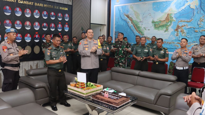 Jajaran Polres Pelabuhan Tanjung Priok datangi Mako TNI